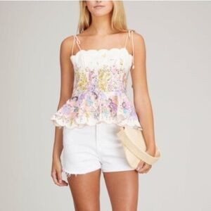 MOTHER JEAN SHORTS TUNNEL VISION WHITE NEW WITH TAGS SIZE 32
